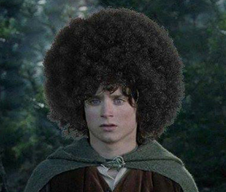 Frodo con peinado afro: Afrodo.