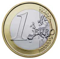 Moneda de un euro.