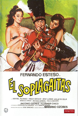 Cartel de la pelìcula El Soplagaitas. De lo peor del cine español.